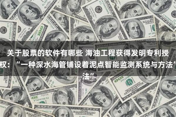 关于股票的软件有哪些 海油工程获得发明专利授权：“一种深水海管铺设着泥点智能监测系统与方法”