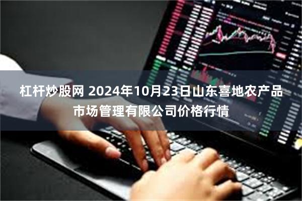 杠杆炒股网 2024年10月23日山东喜地农产品市场管理有限公司价格行情