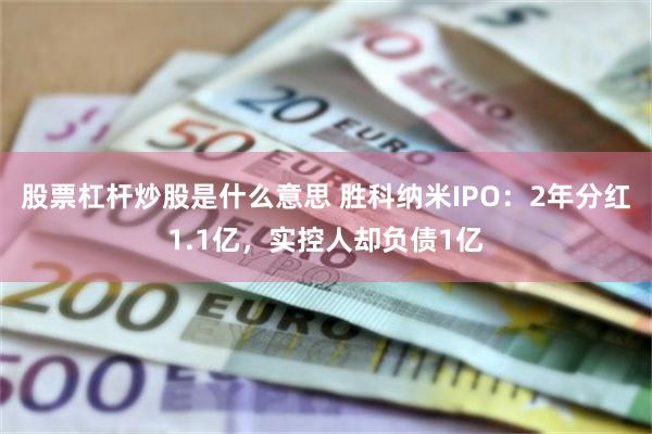 股票杠杆炒股是什么意思 胜科纳米IPO：2年分红1.1亿，实控人却负债1亿