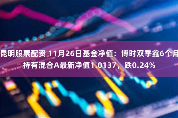 昆明股票配资 11月26日基金净值：博时双季鑫6个月持有混合A最新净值1.0137，跌0.24%